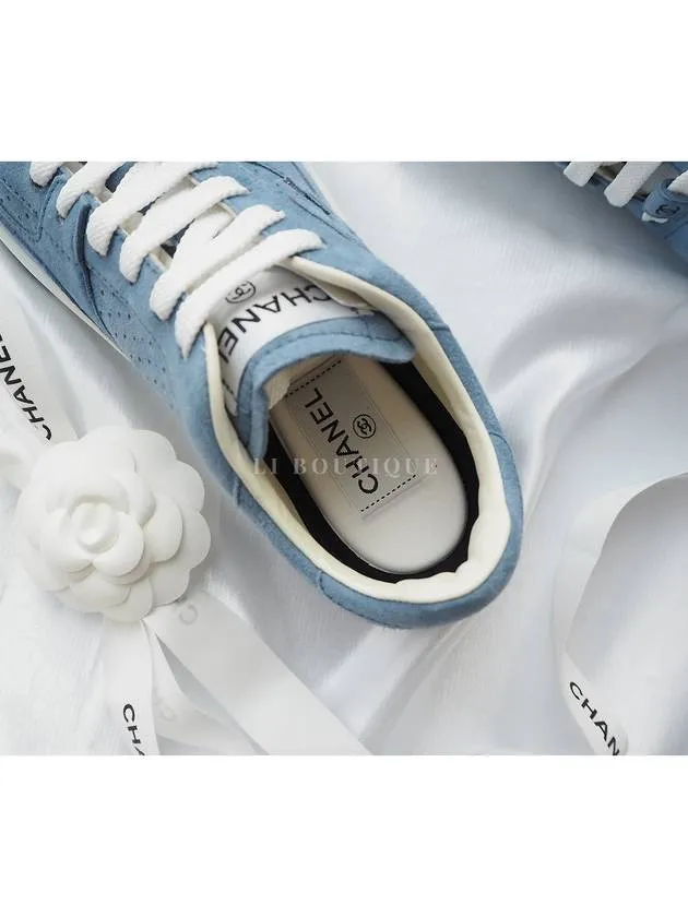 23FW CC Logo Force Sneakers Blue G45079