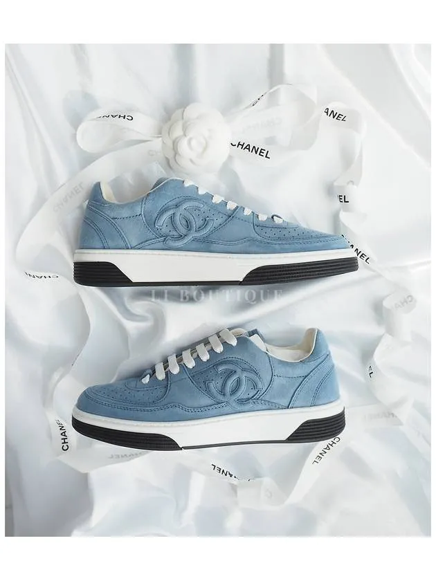 23FW CC Logo Force Sneakers Blue G45079
