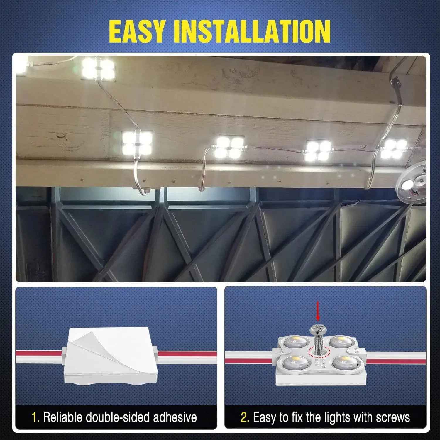 40 Leds Interior White Light Kits