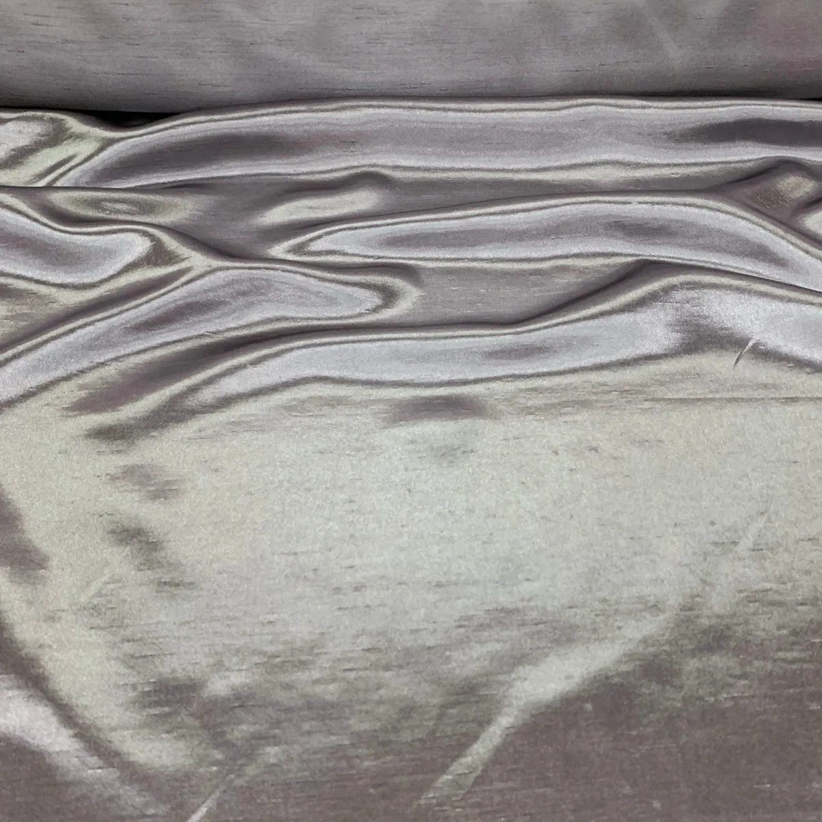 5pcs - Shantung Satin (Reversible) Table Linen 108"x156" Banquet - Silver