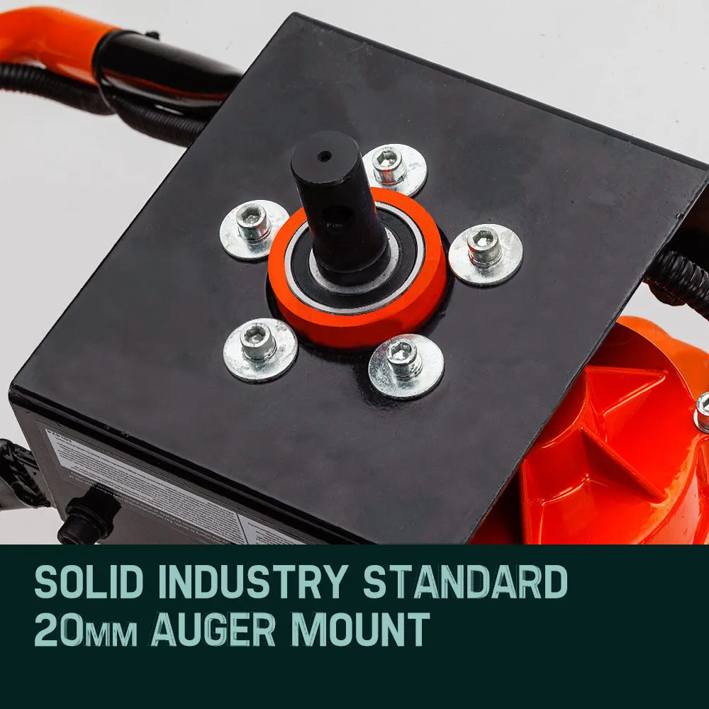 75CC Petrol Post Hole Digger Set w/ 3 Augers & Ext Shafts