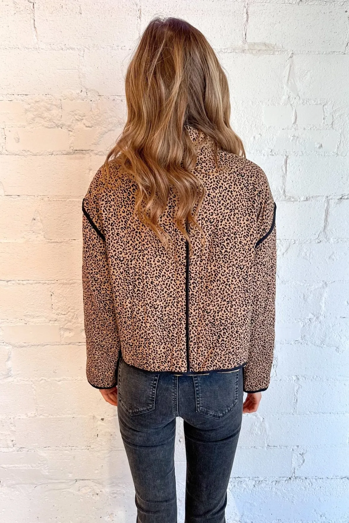 Animal Print Quilt Jacket