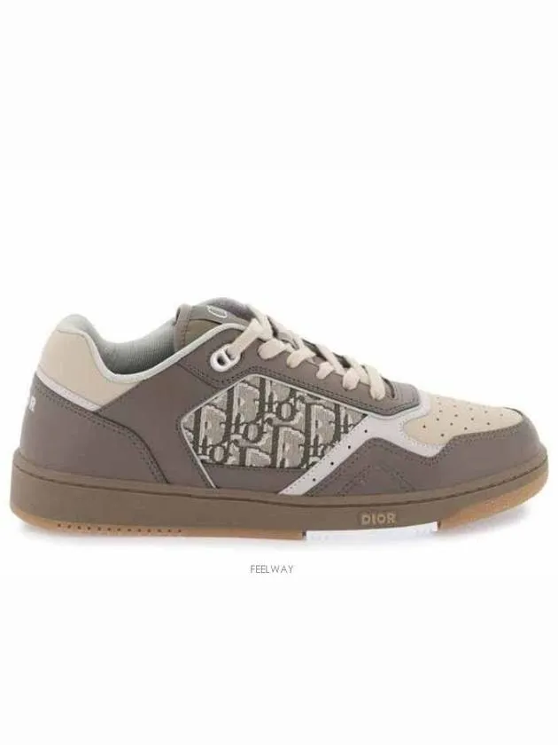 B27 Smooth Calfskin Low Top Sneakers Khaki Beige