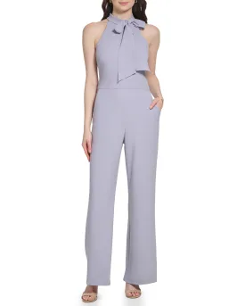 Bow-Neck Halter Jumpsuit
