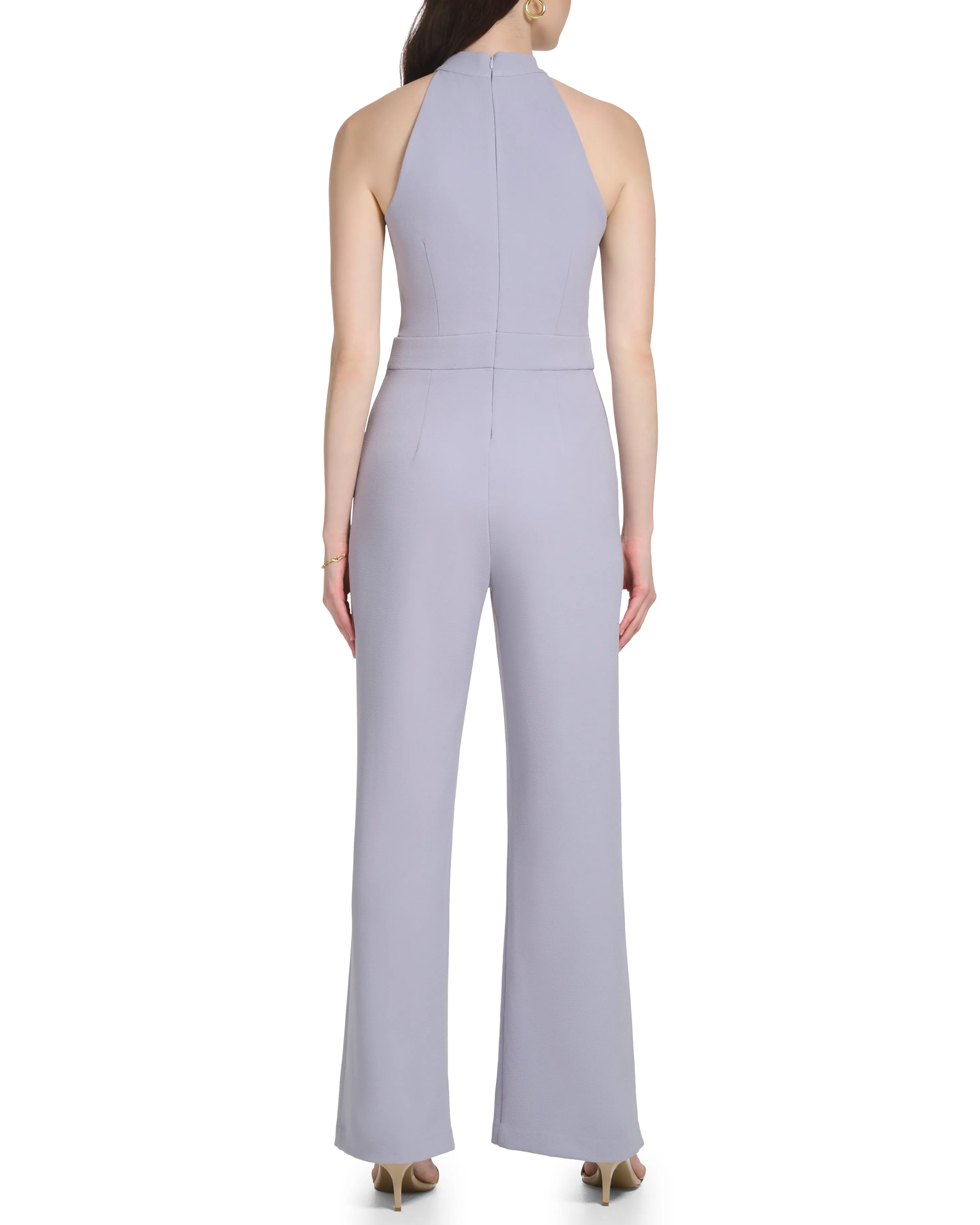 Bow-Neck Halter Jumpsuit