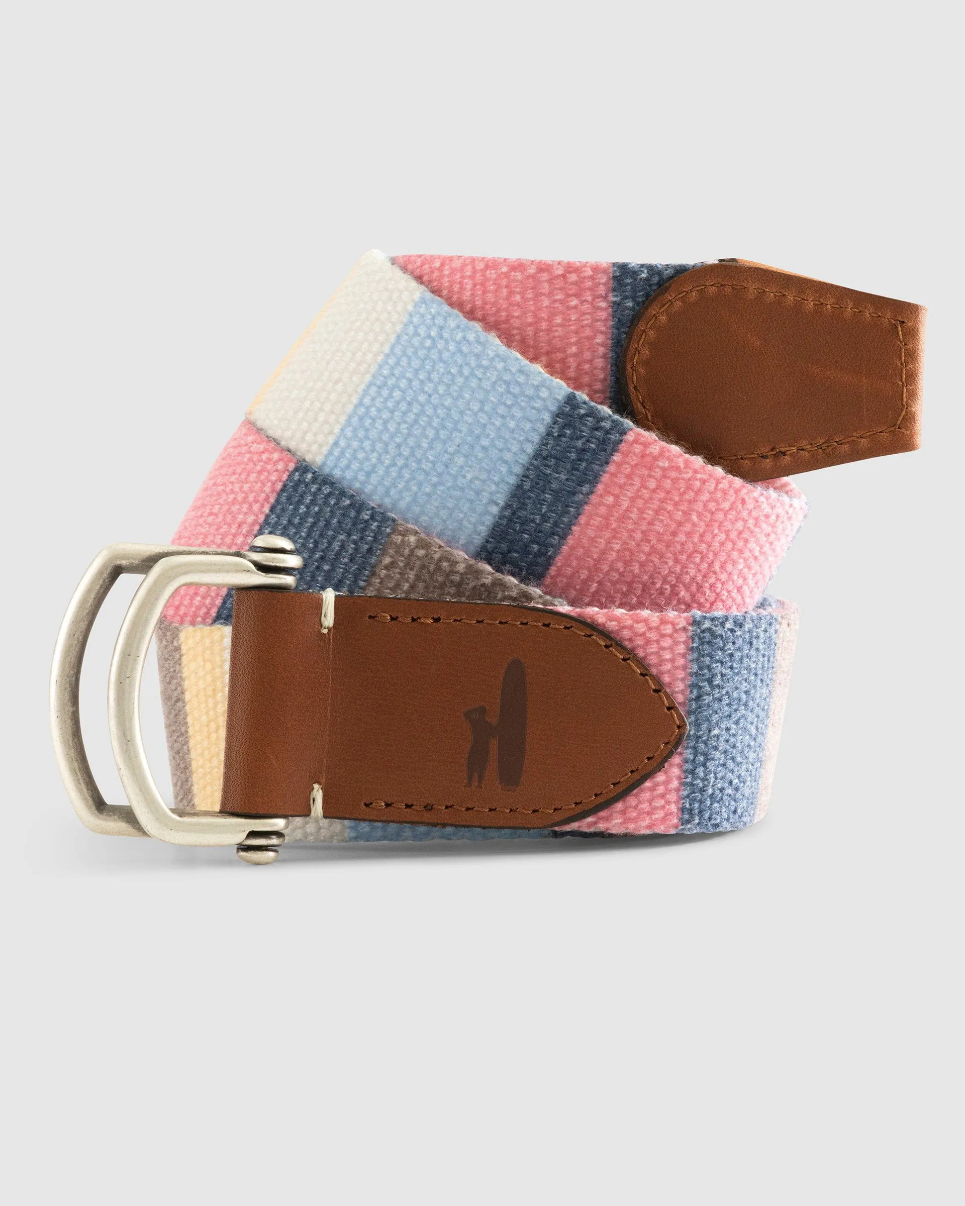 Bowen D-Ring Canvas Striped Belt