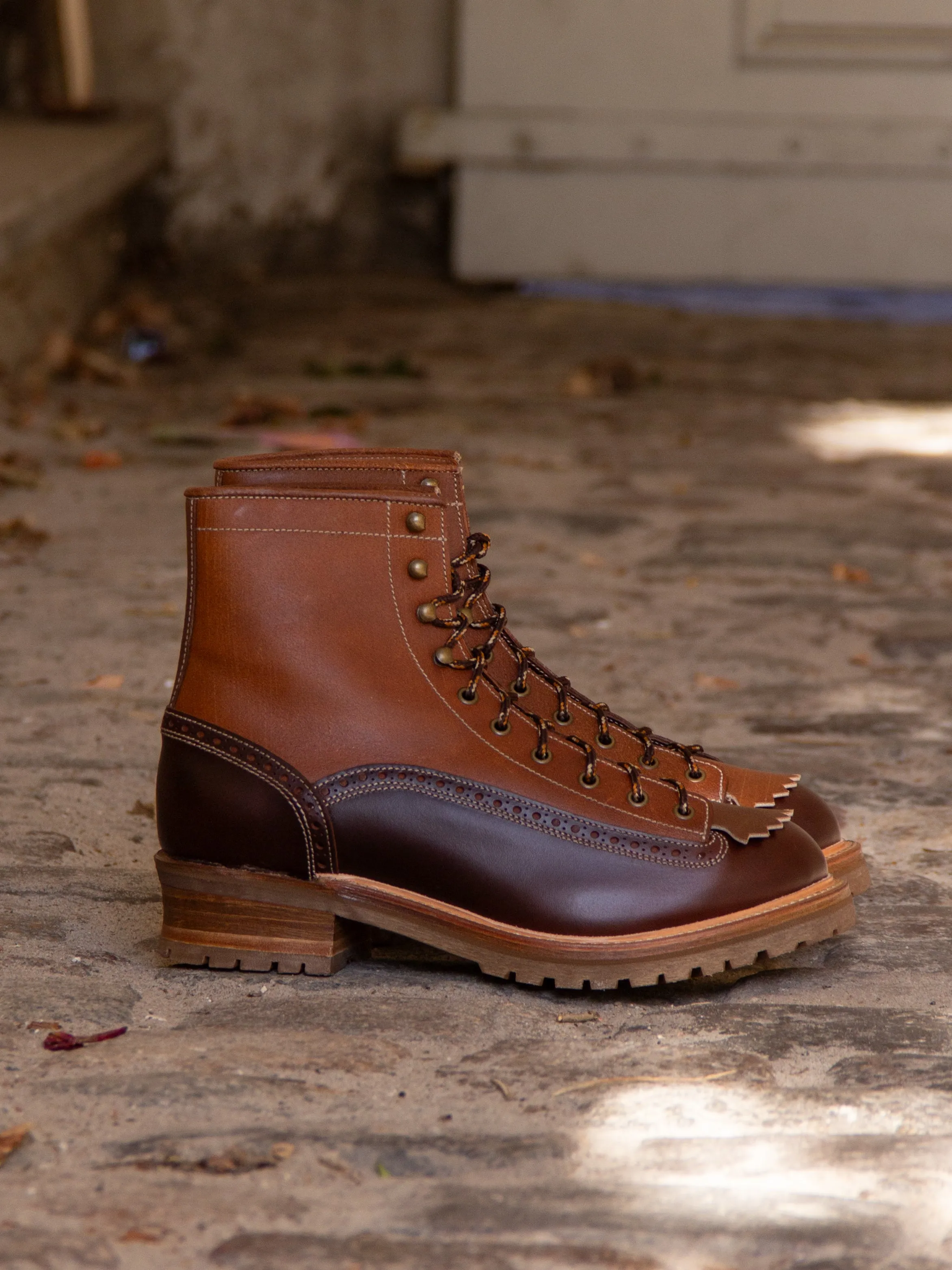 Bright Shoemakers, Monkey Boot, Chestnut/ Russet Rough Out