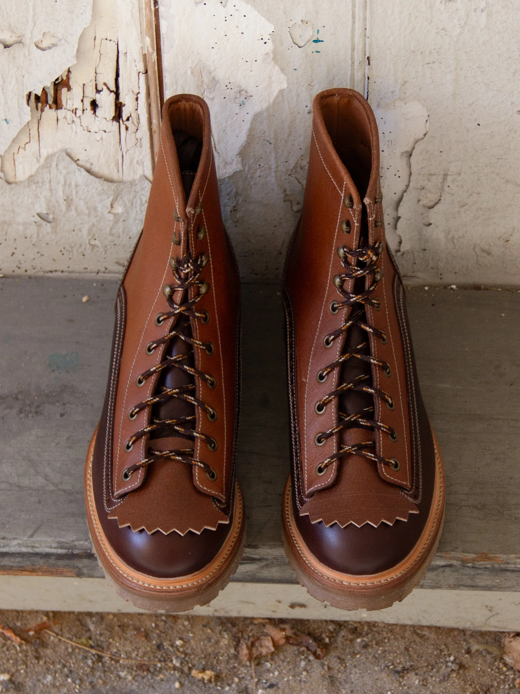 Bright Shoemakers, Monkey Boot, Chestnut/ Russet Rough Out