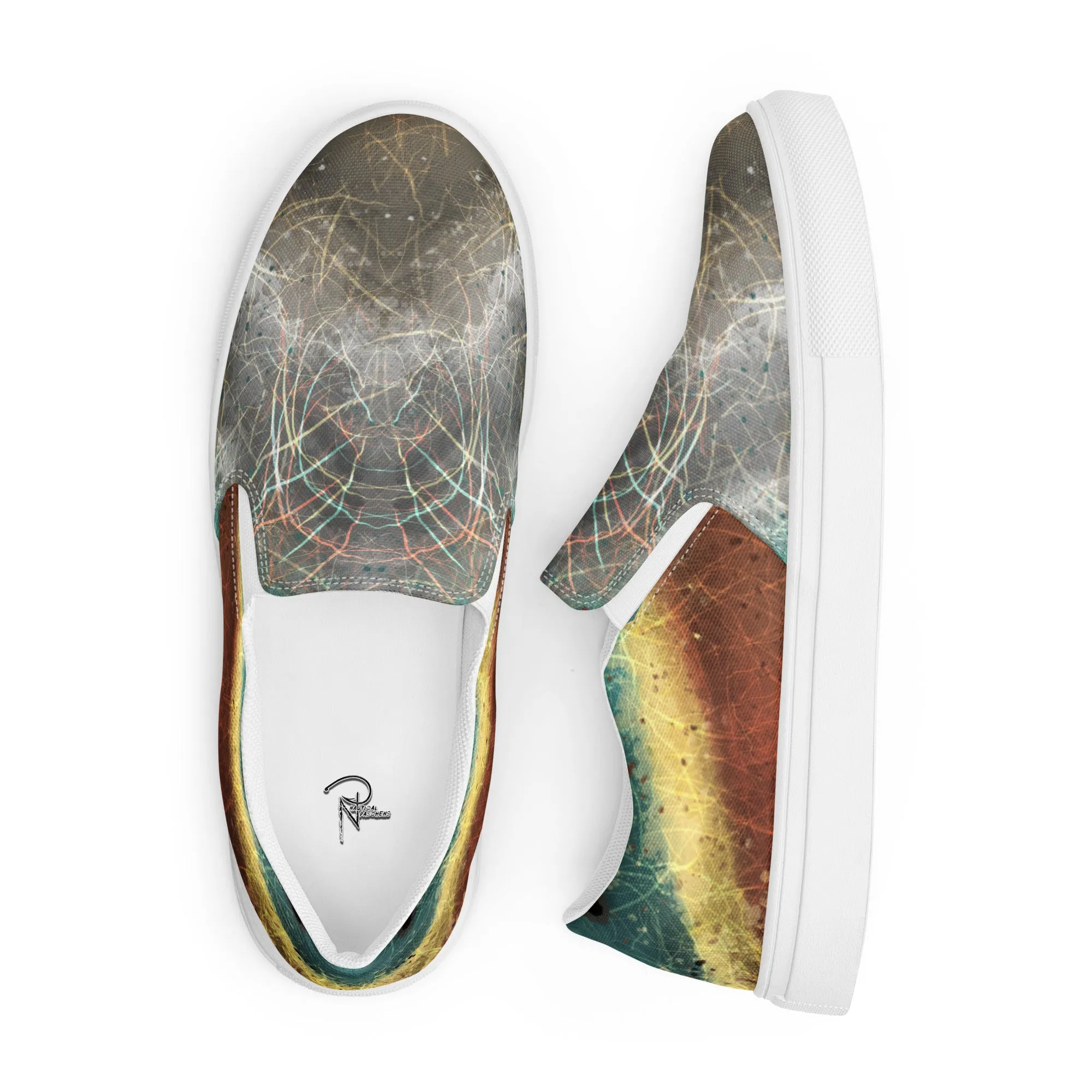 Brilliance Mens slip-on canvas shoes