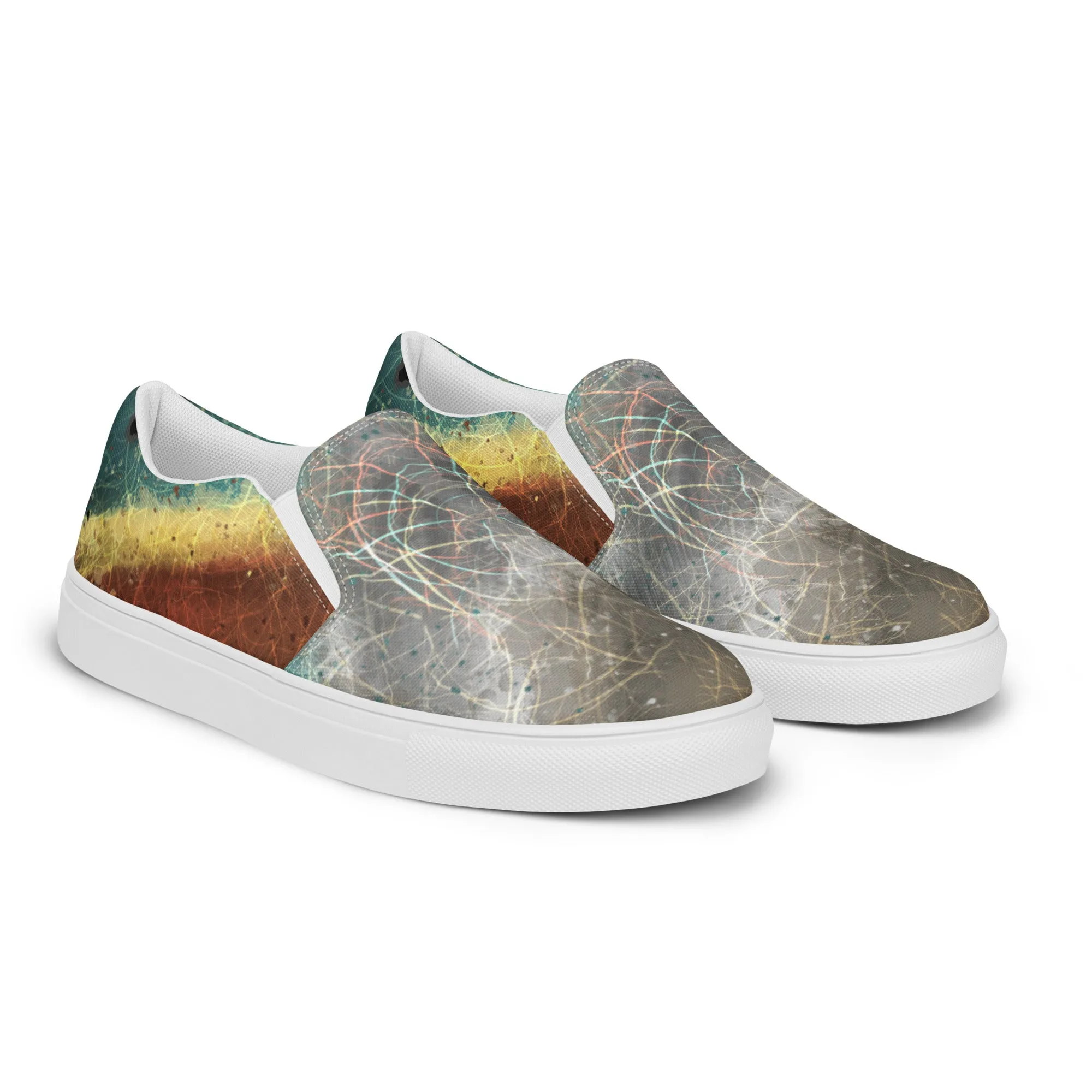 Brilliance Mens slip-on canvas shoes