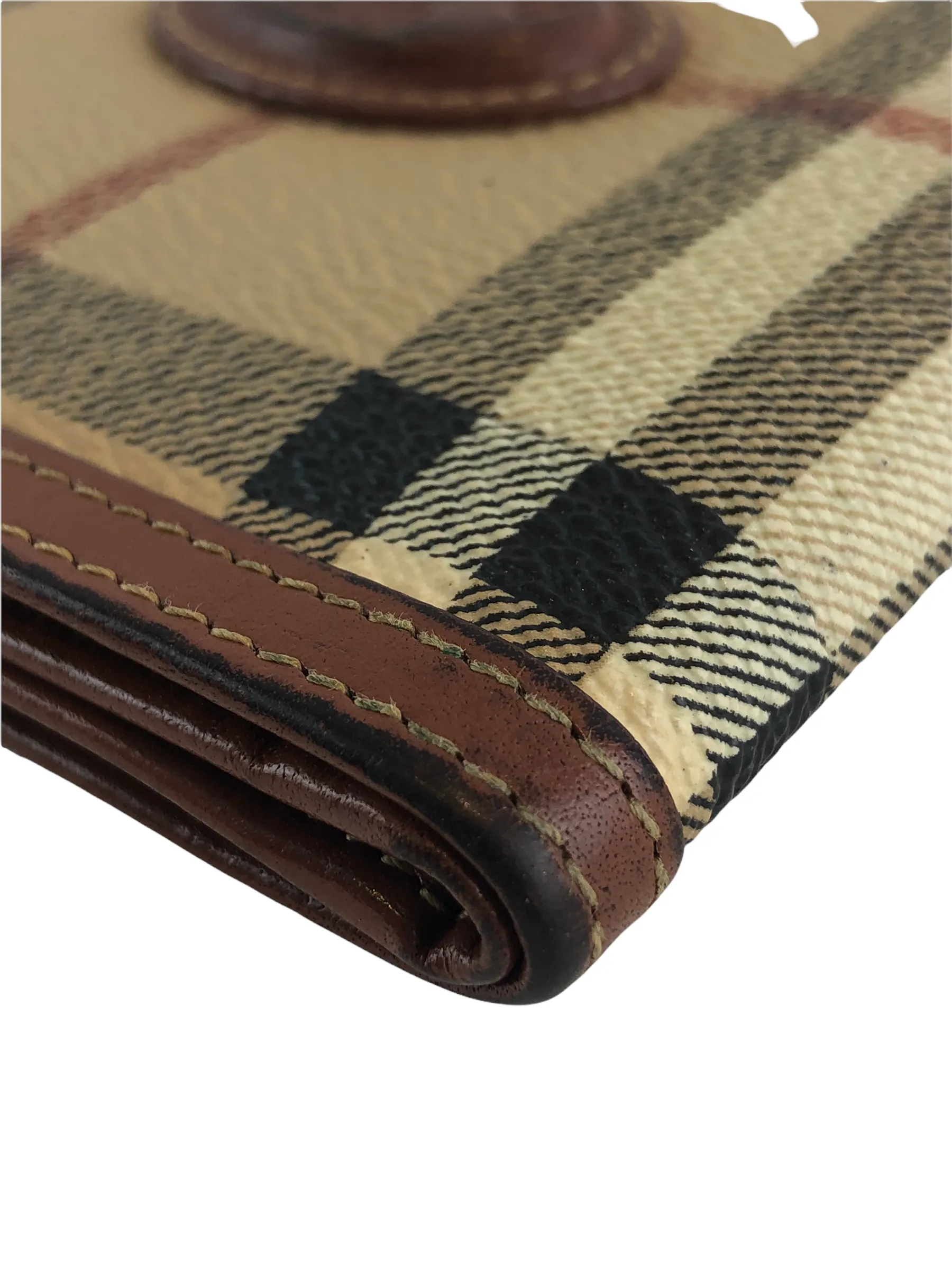Burberry Classic Plaid Canvas Wallet