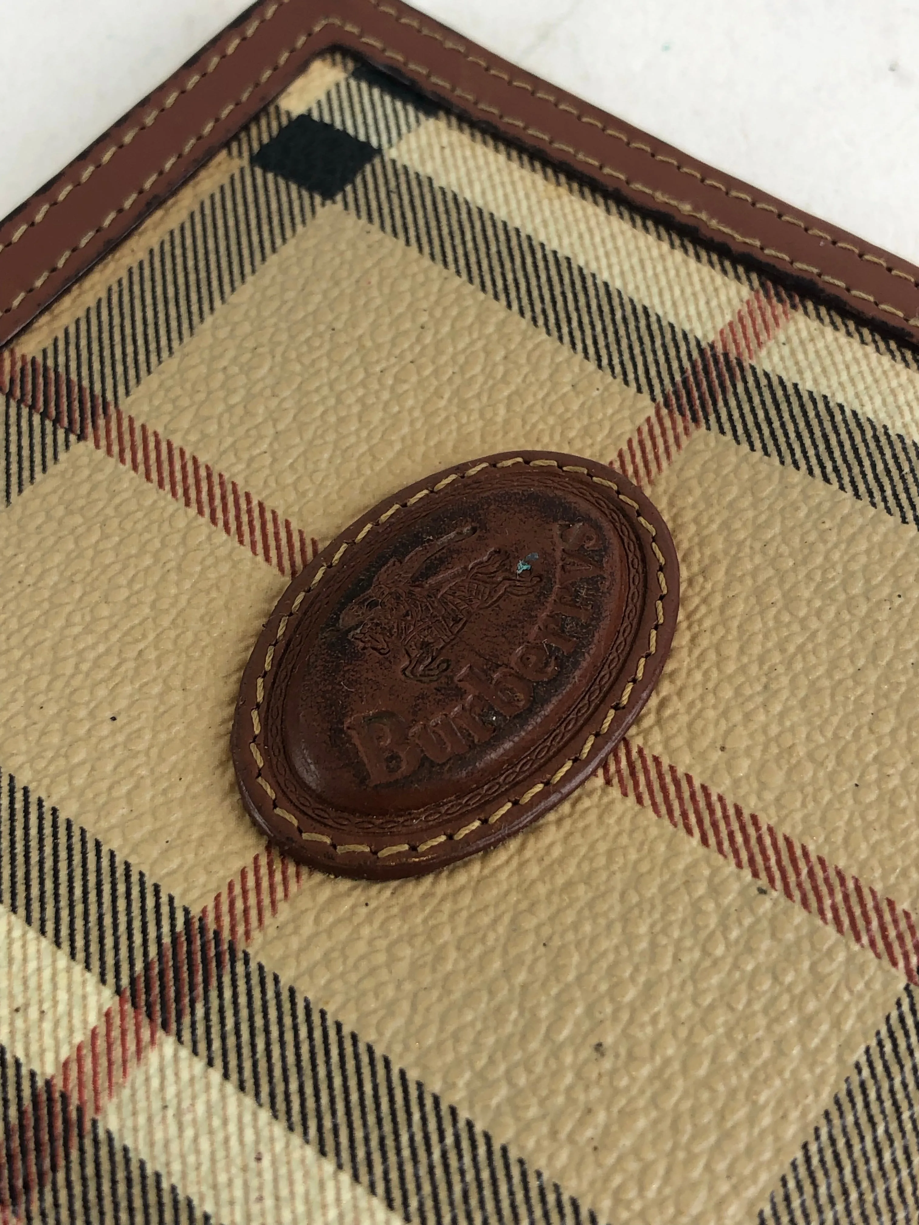 Burberry Classic Plaid Canvas Wallet