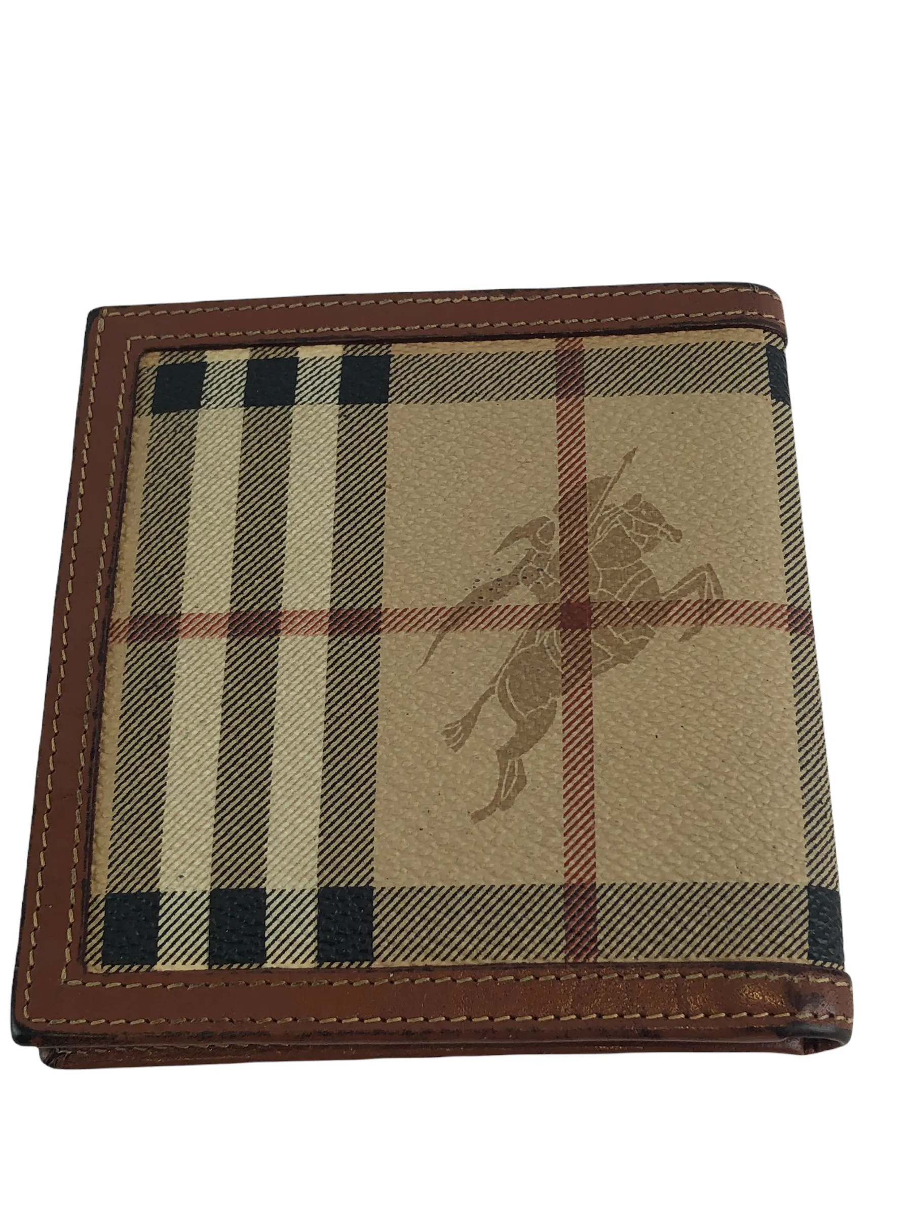 Burberry Classic Plaid Canvas Wallet