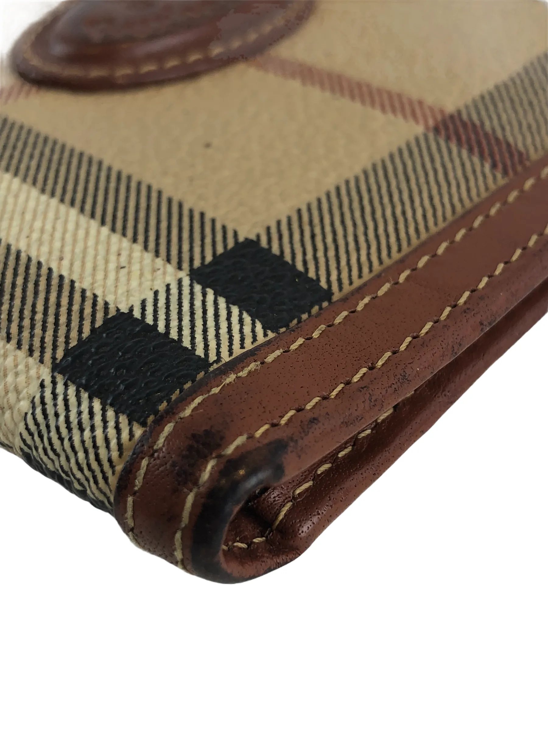 Burberry Classic Plaid Canvas Wallet