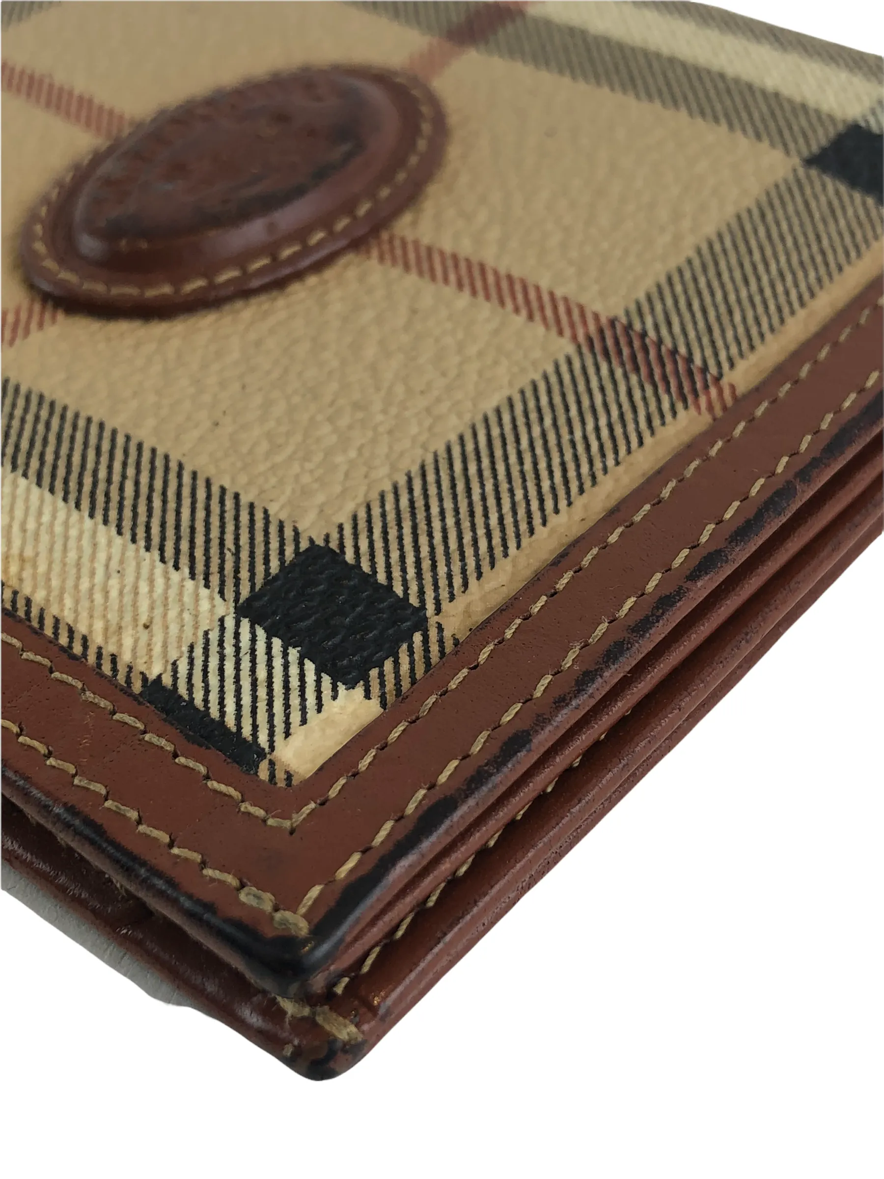 Burberry Classic Plaid Canvas Wallet