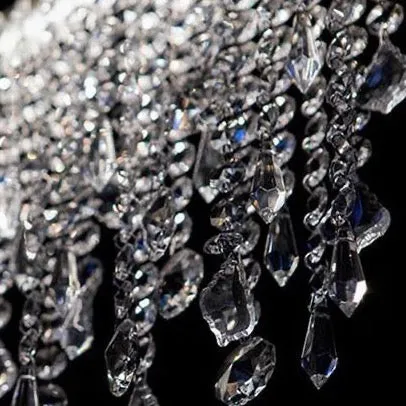 Crystal Shower Chandelier - Round