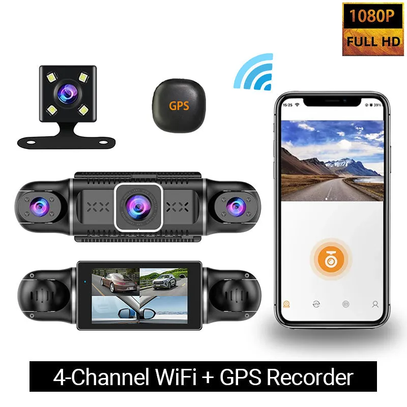  Driving Security  4-Channel 1080P Car Recorder