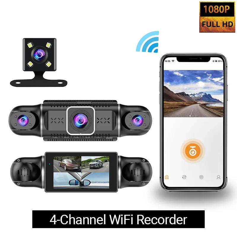 Driving Security  4-Channel 1080P Car Recorder