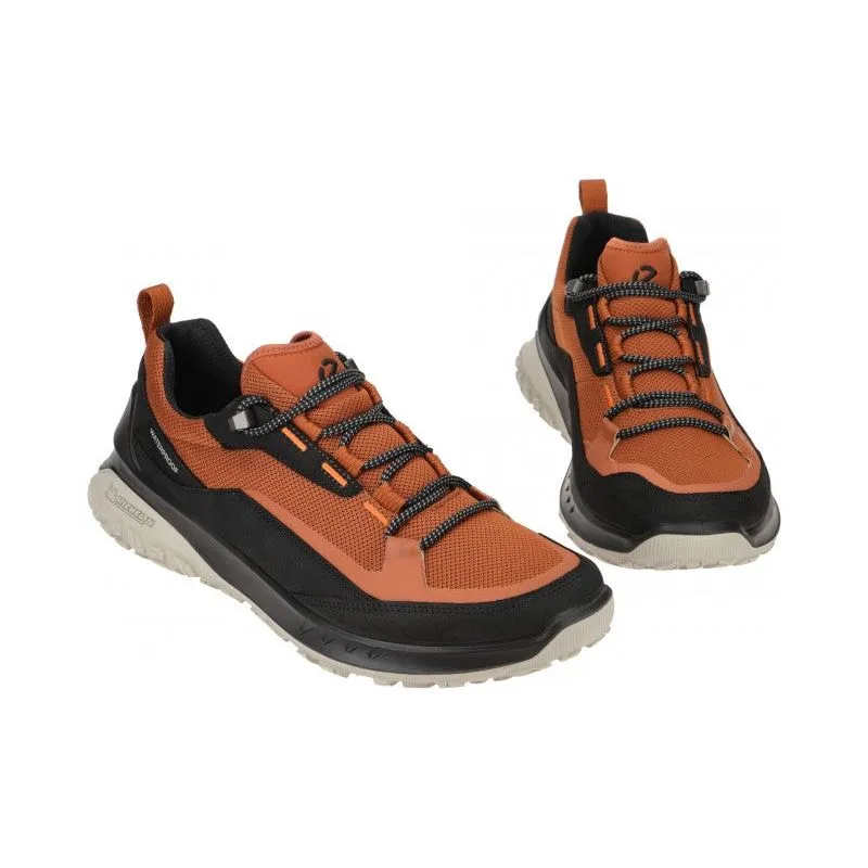 Ecco Men's ULT-TRN Waterproof Low Shoe in Black Cognac