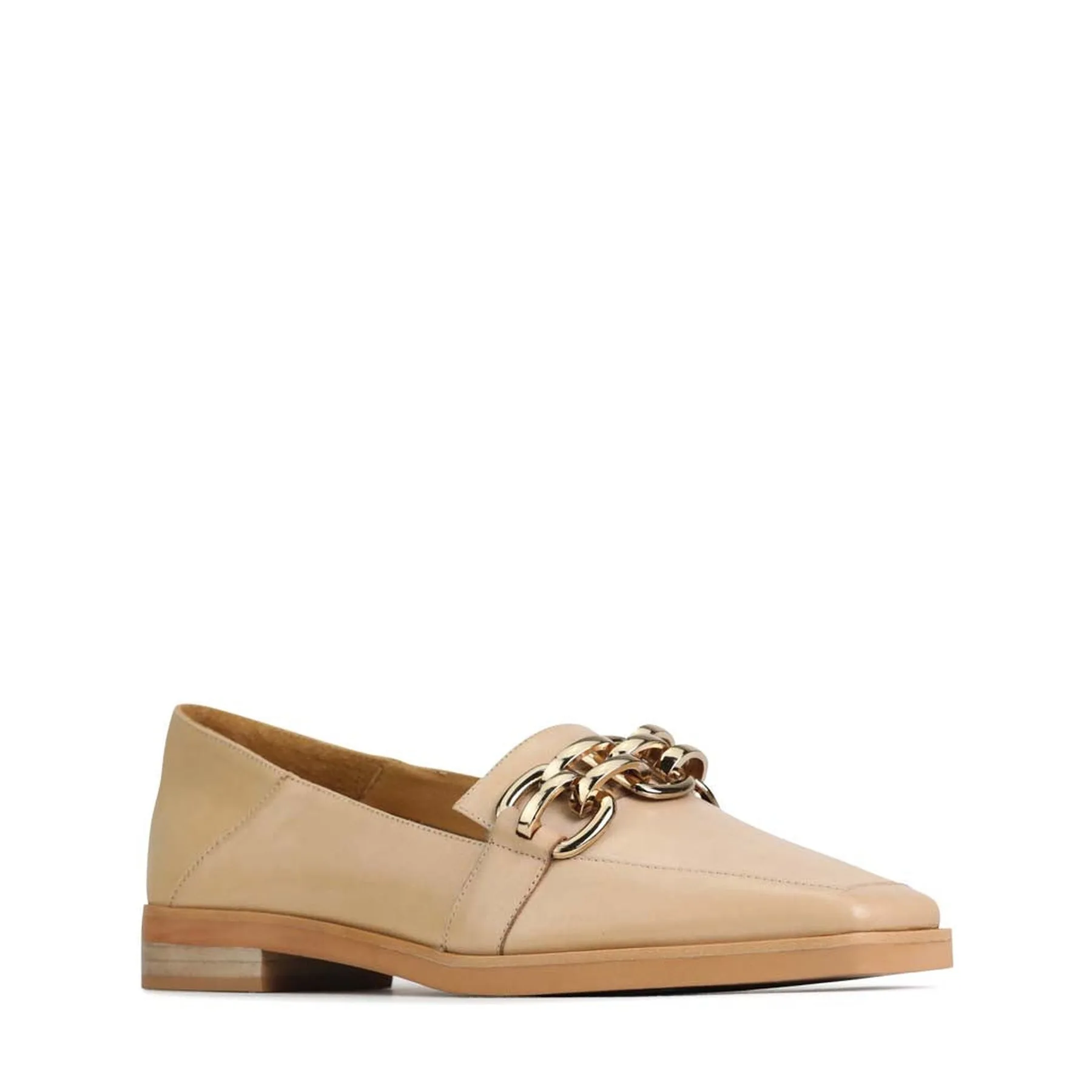 ESTELLE LOW HEEL LOAFERS LEATHER