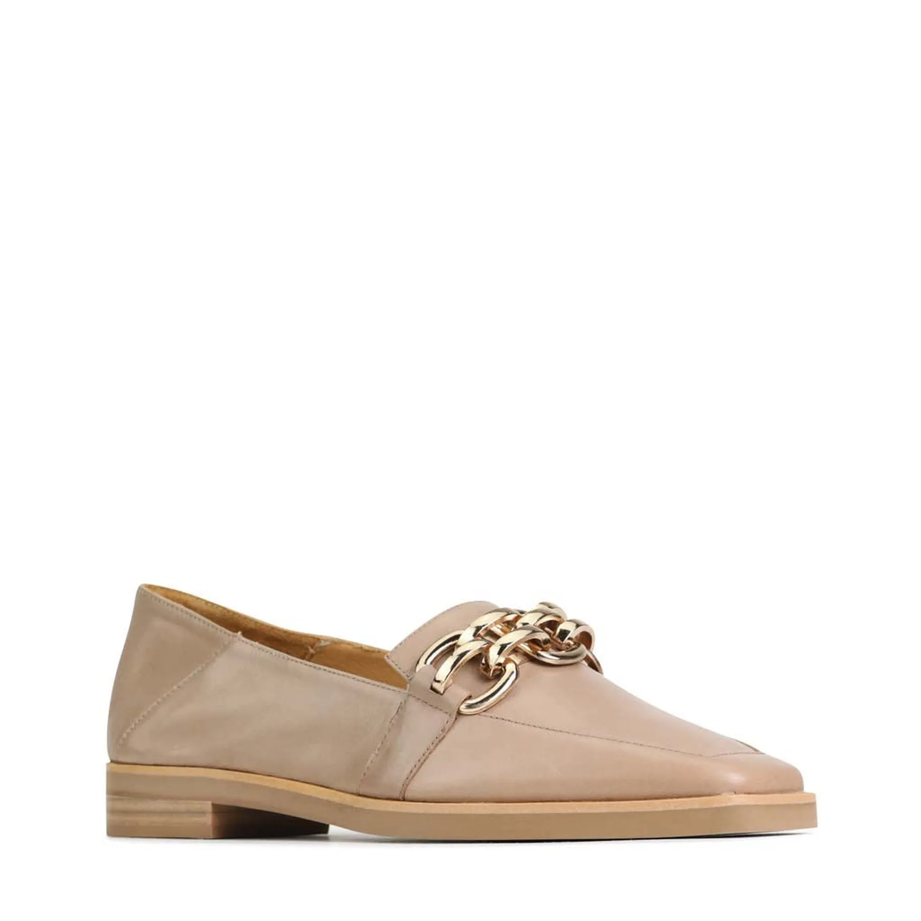 ESTELLE LOW HEEL LOAFERS LEATHER