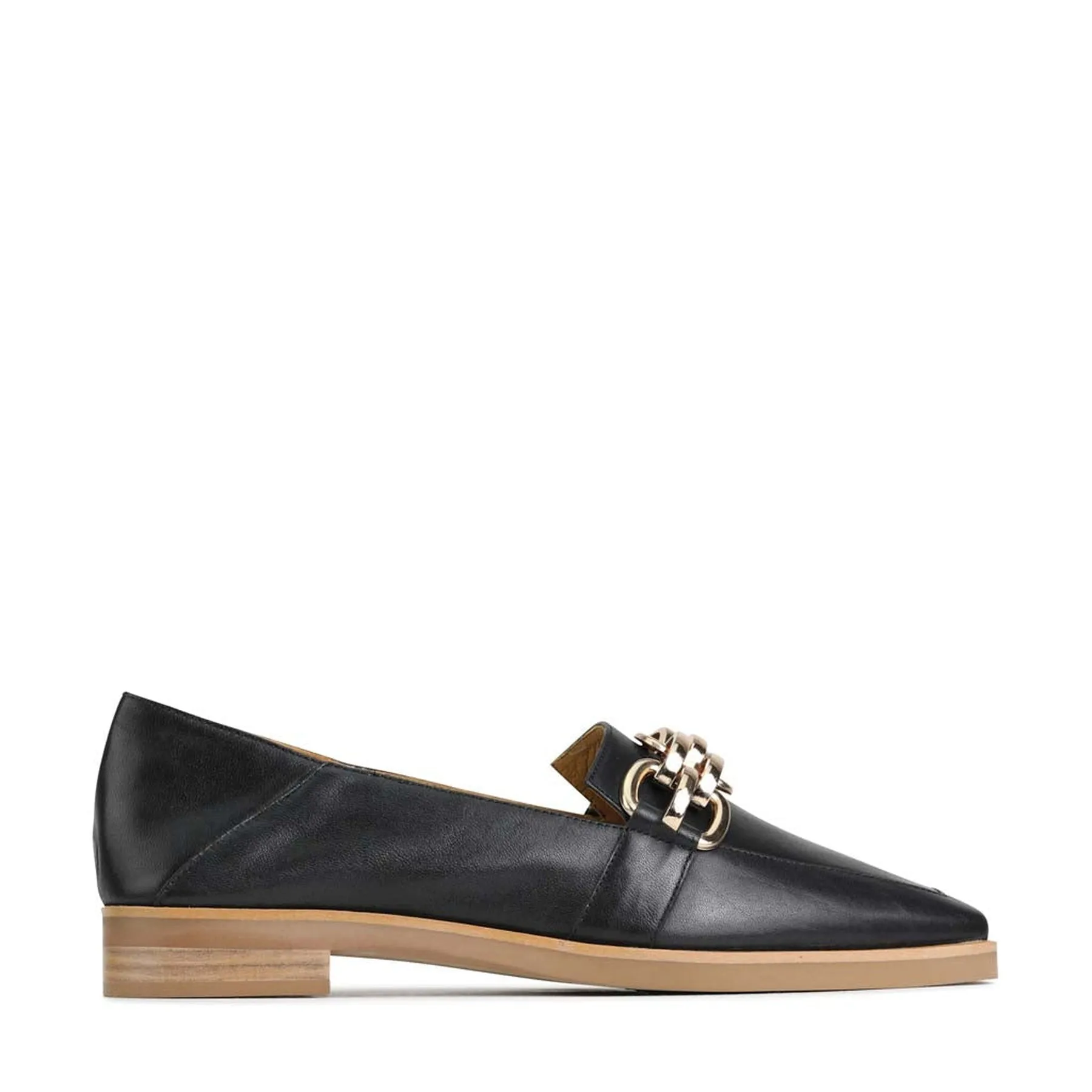ESTELLE LOW HEEL LOAFERS LEATHER