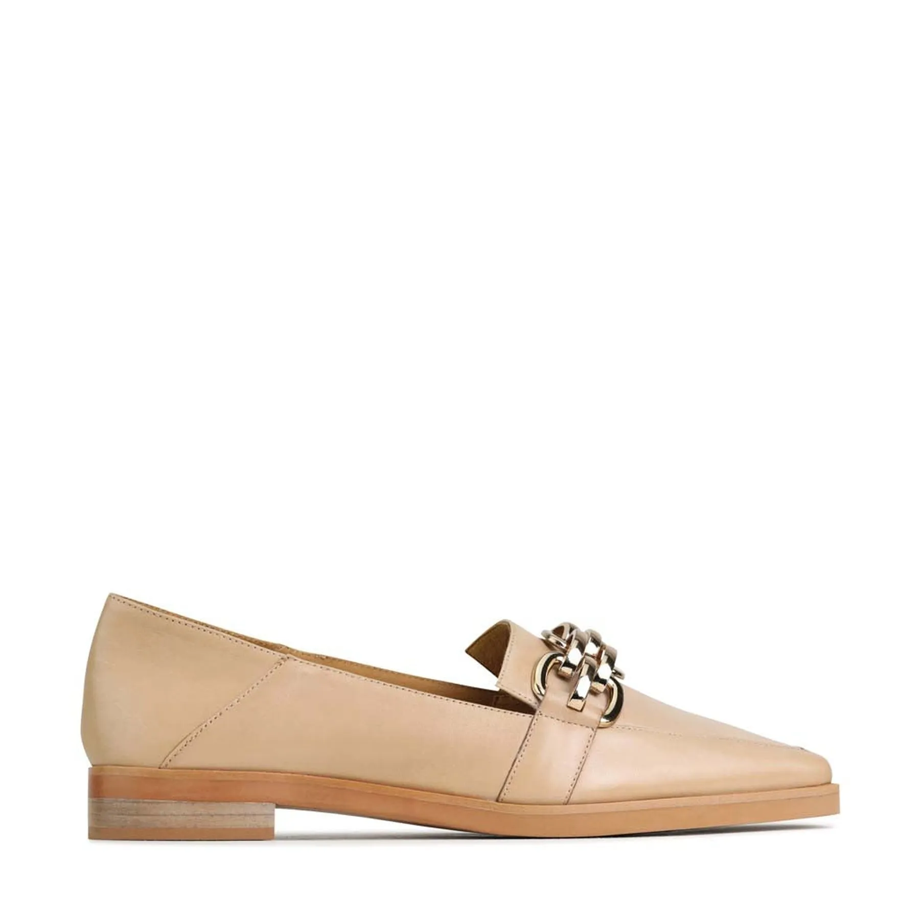 ESTELLE LOW HEEL LOAFERS LEATHER