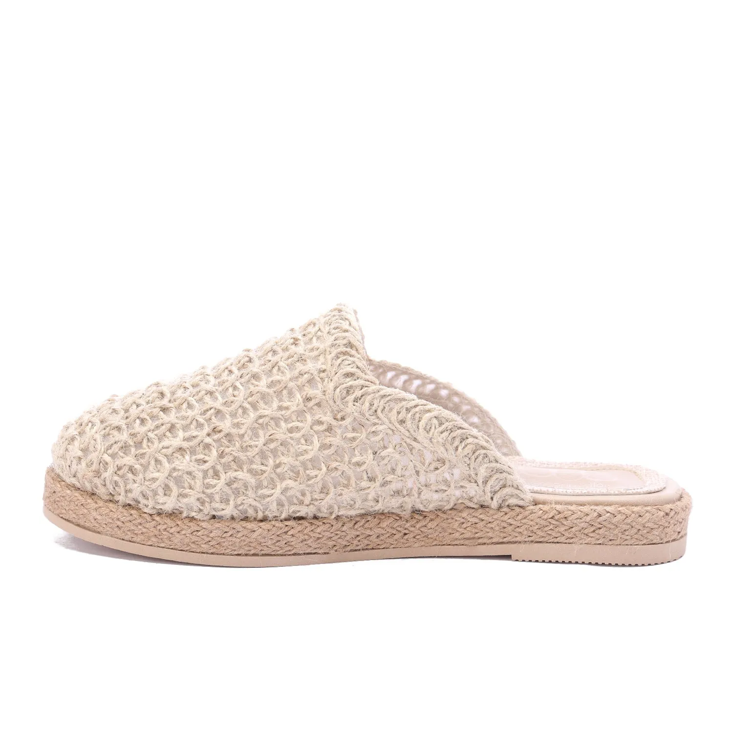 Flat Sole Slip-On Clogs-Beige