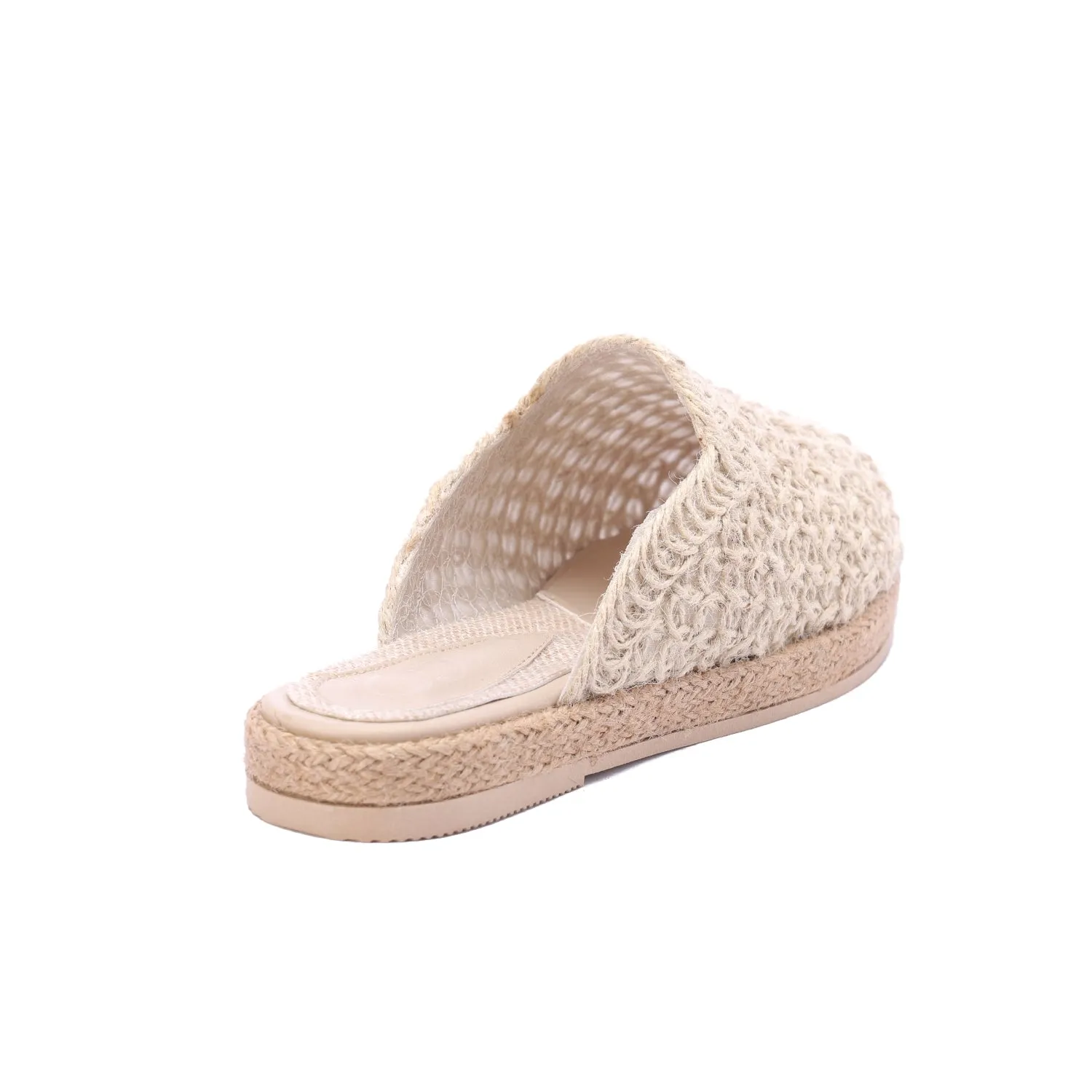 Flat Sole Slip-On Clogs-Beige