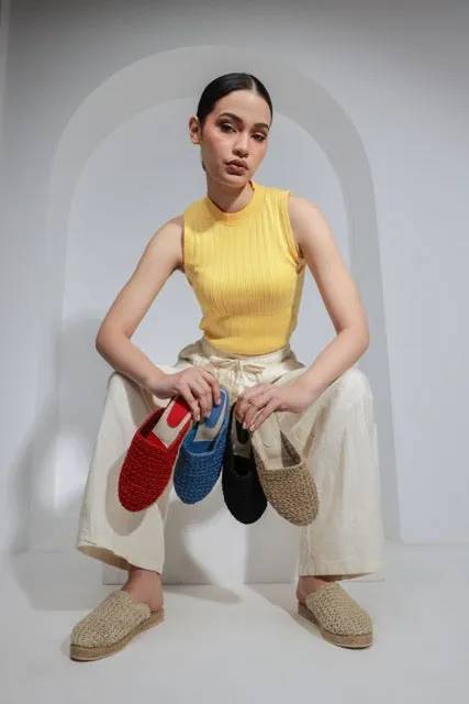Flat Sole Slip-On Clogs-Cafe