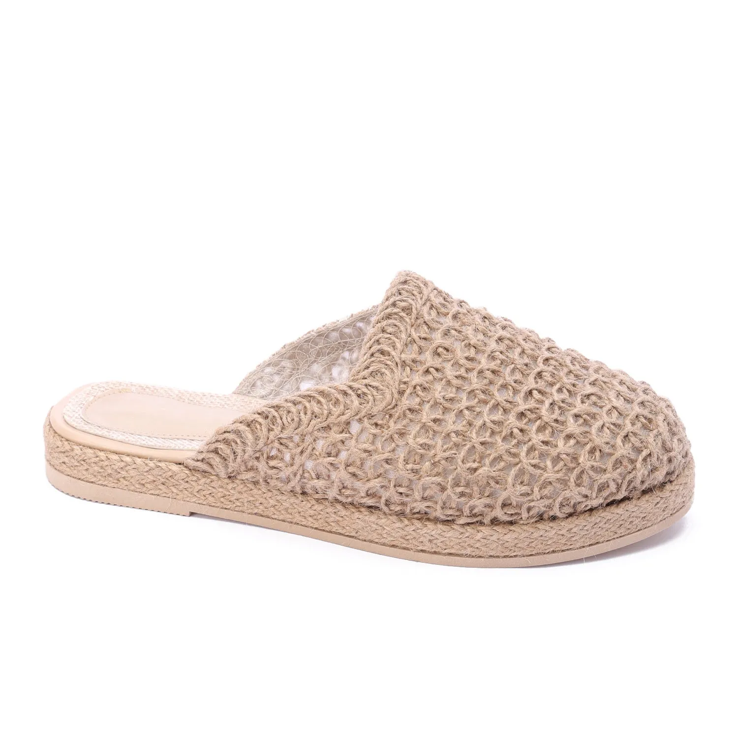 Flat Sole Slip-On Clogs-Cafe