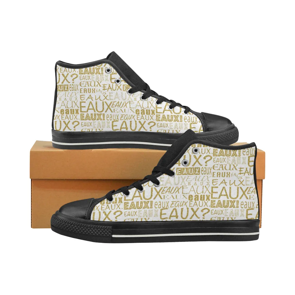 GOLD ALLEAUXVER MEN'S LARGE HI-TOPS (SIZE 13-14)