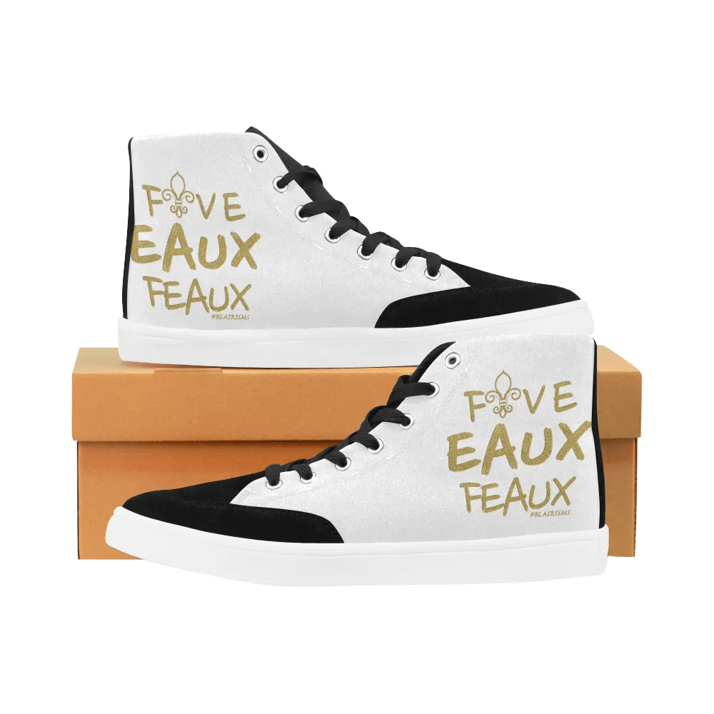 GOLD FIVE EAUX FEAUX MEN'S HI-TOP SHOES