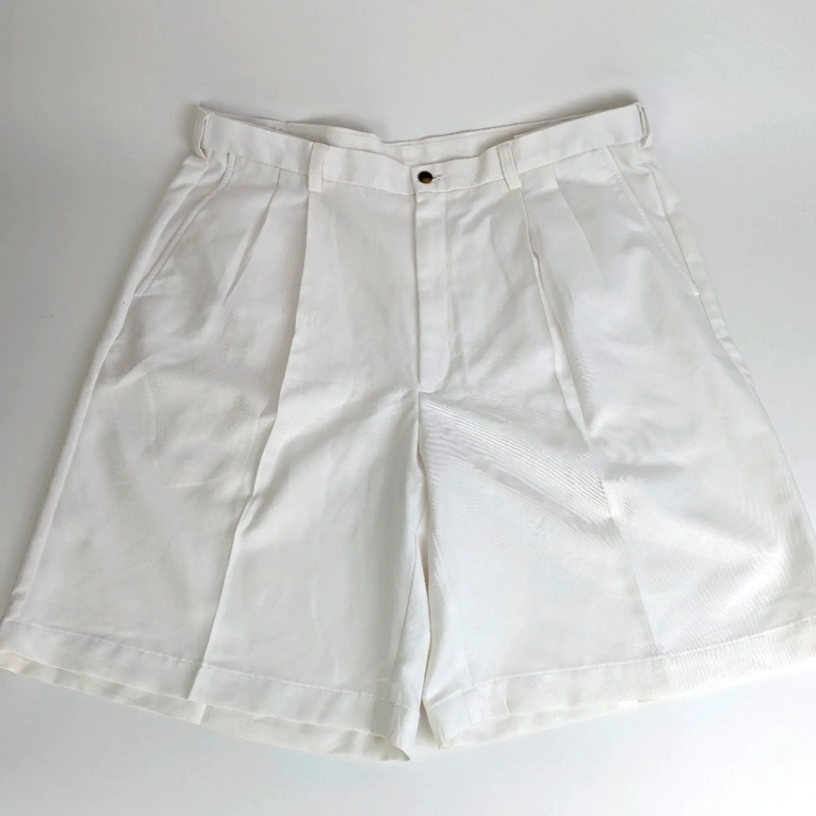 Haggar Men's White Dress Shorts 40