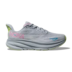 HOKA Women's Clifton 9 Wide Gull/Sea Ice