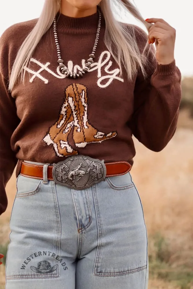Howdy Boots Sweater