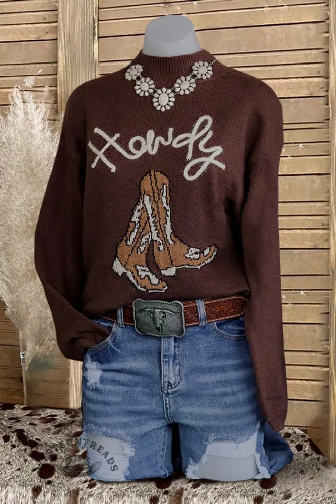 Howdy Boots Sweater