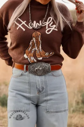 Howdy Boots Sweater