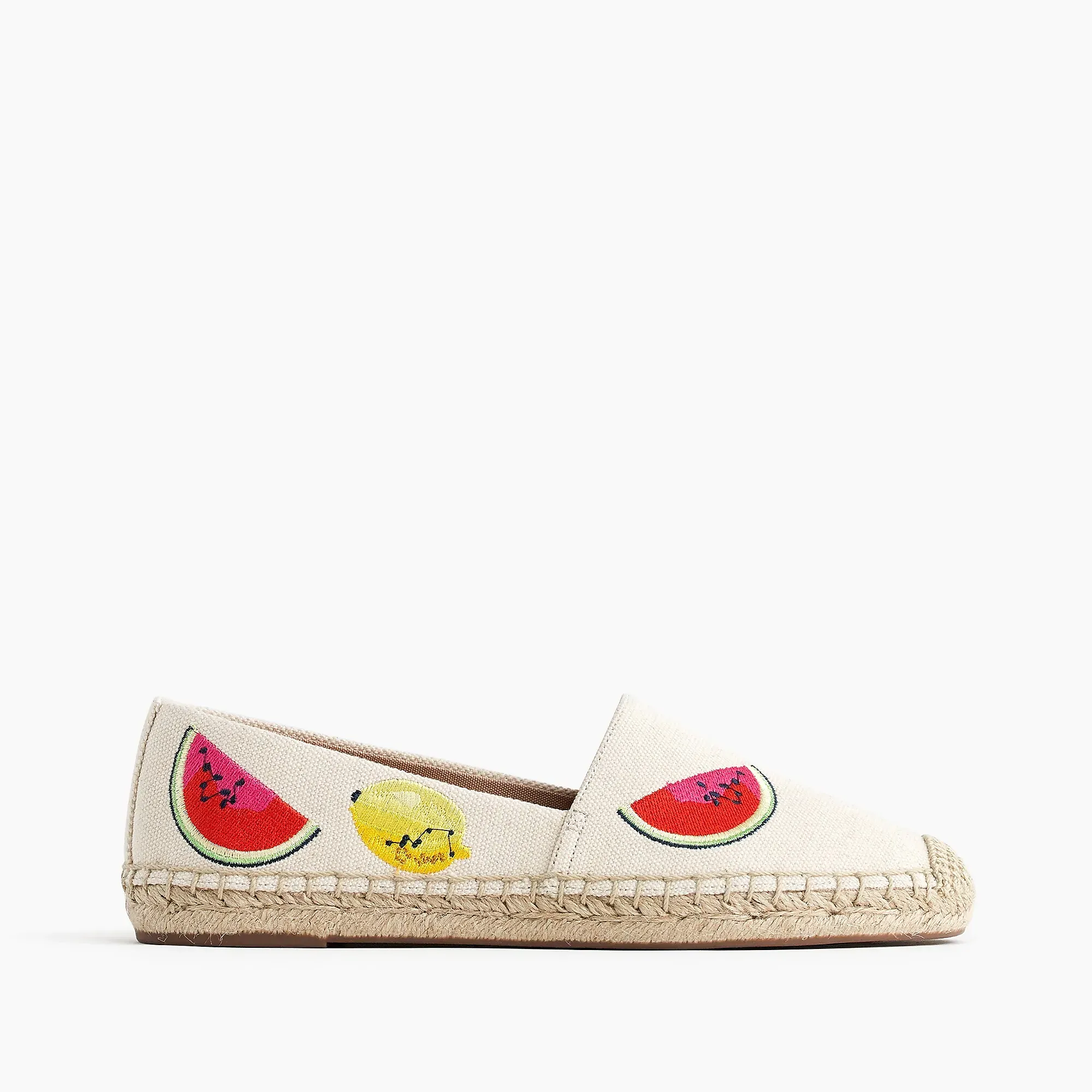J.crew Canvas espadrilles with embroidered fruits Shoes