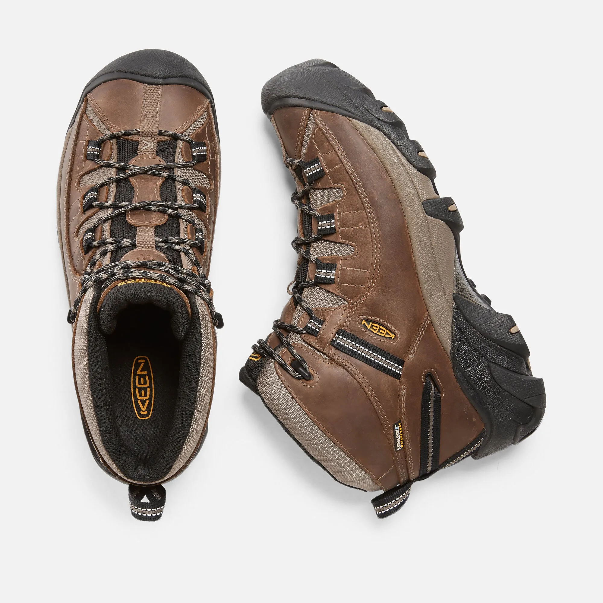 Keen Men's Targhee II Mid Waterproof Hiking Boot - Shitake/Brindle 1008418