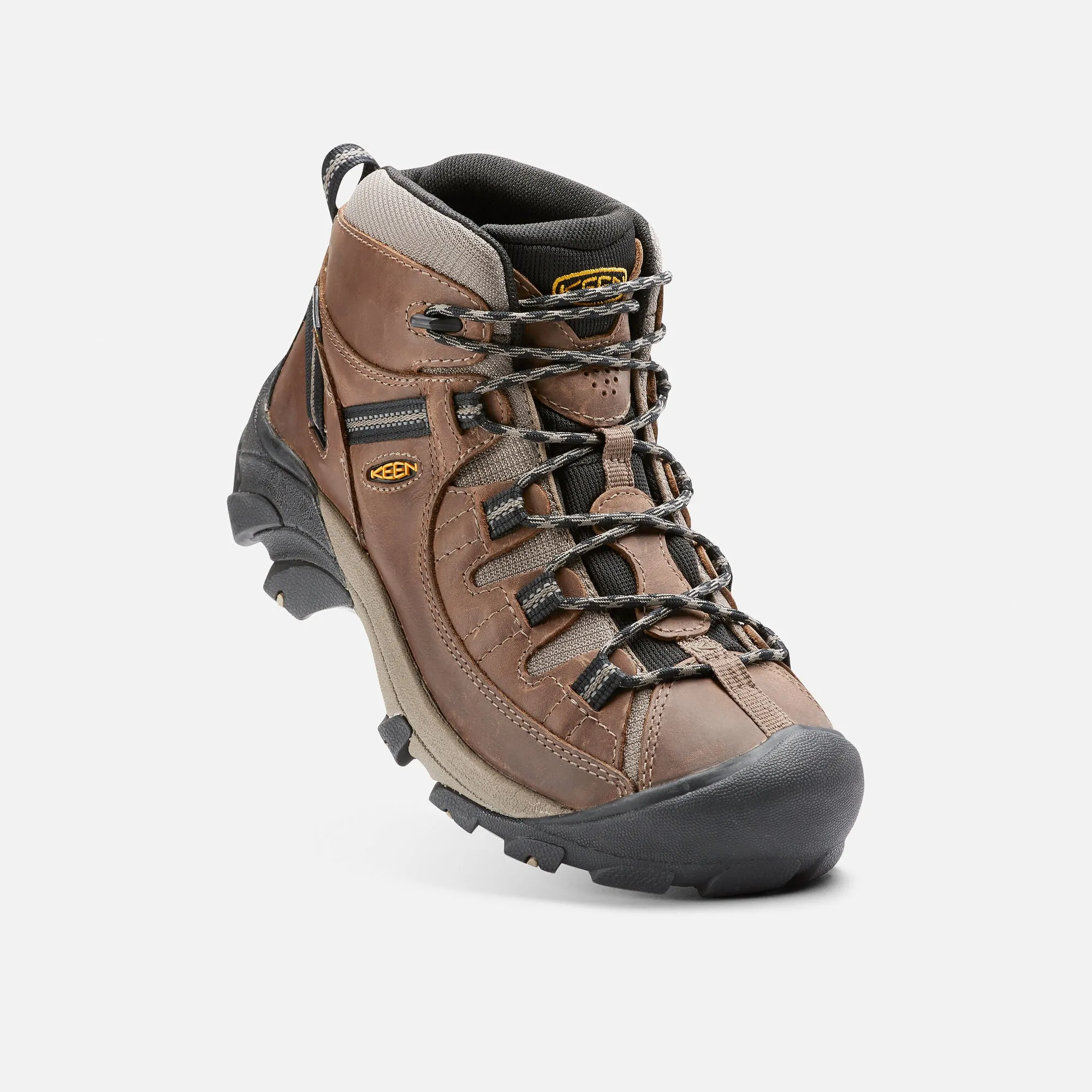 Keen Men's Targhee II Mid Waterproof Hiking Boot - Shitake/Brindle 1008418