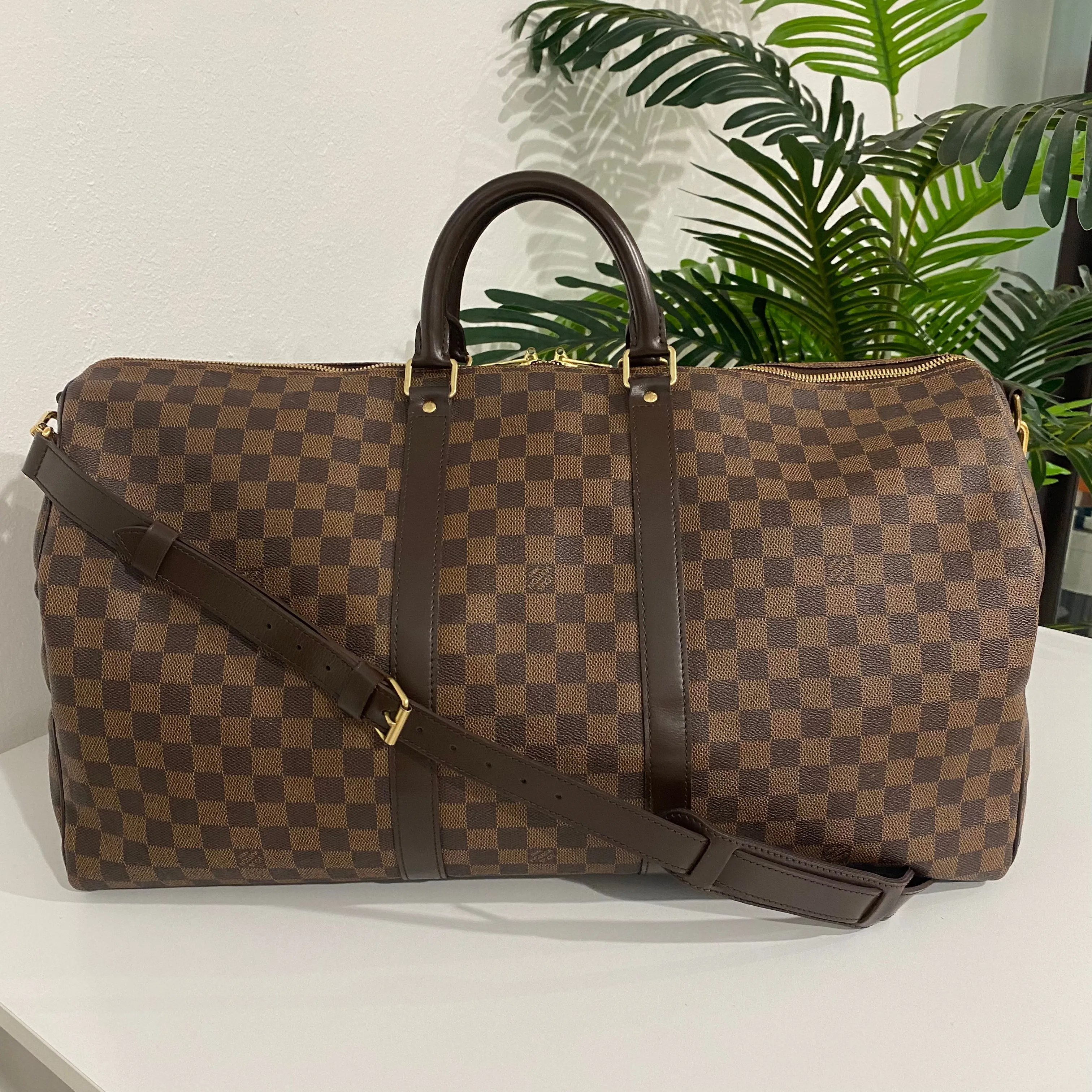 Louis Vuitton Damier Ebene Keepall 55