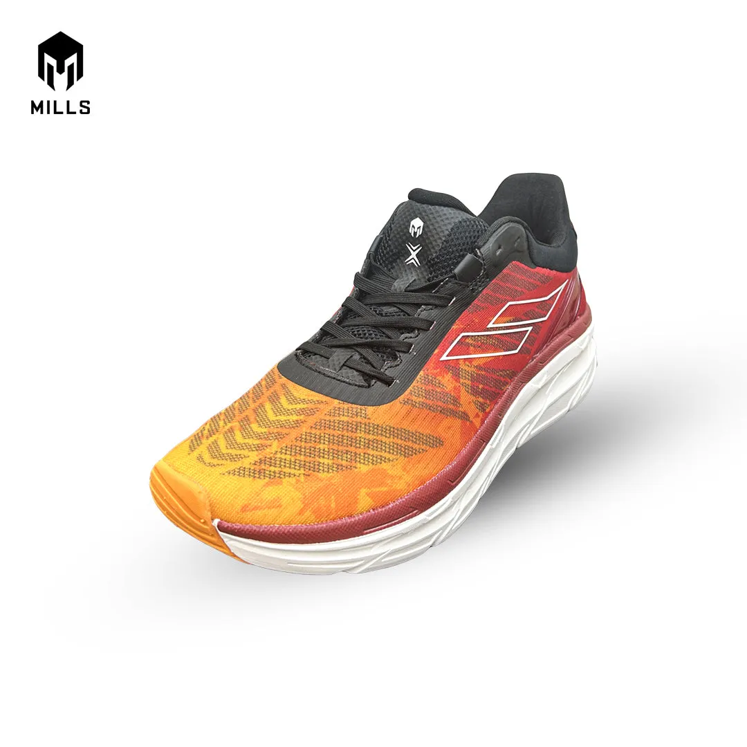 Mills Sepatu Lari Running Shoes Enermax Cushion Red / Orange / Black 9101001