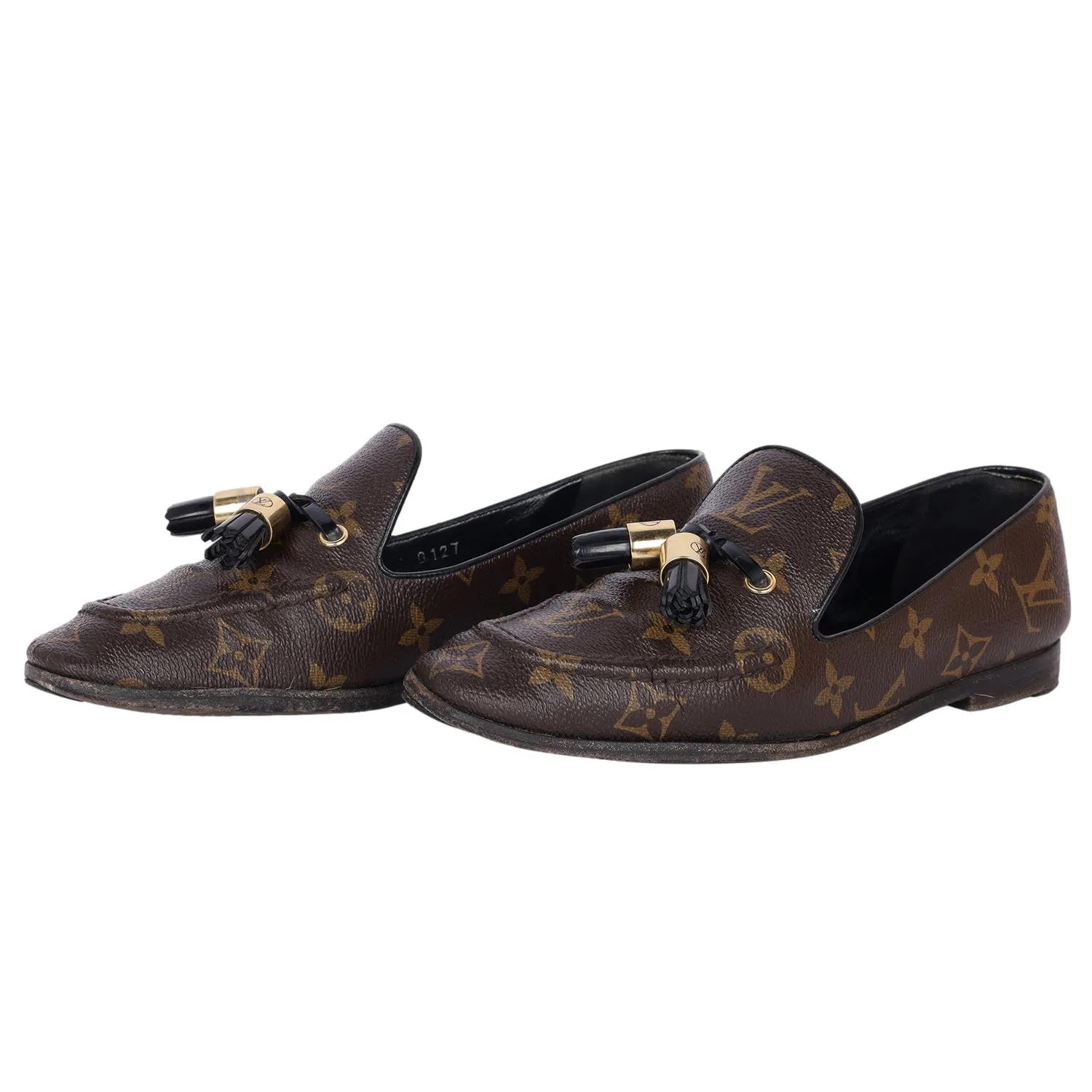 Monogram Society Loafers 36.5 (Authentic Pre-Owned)