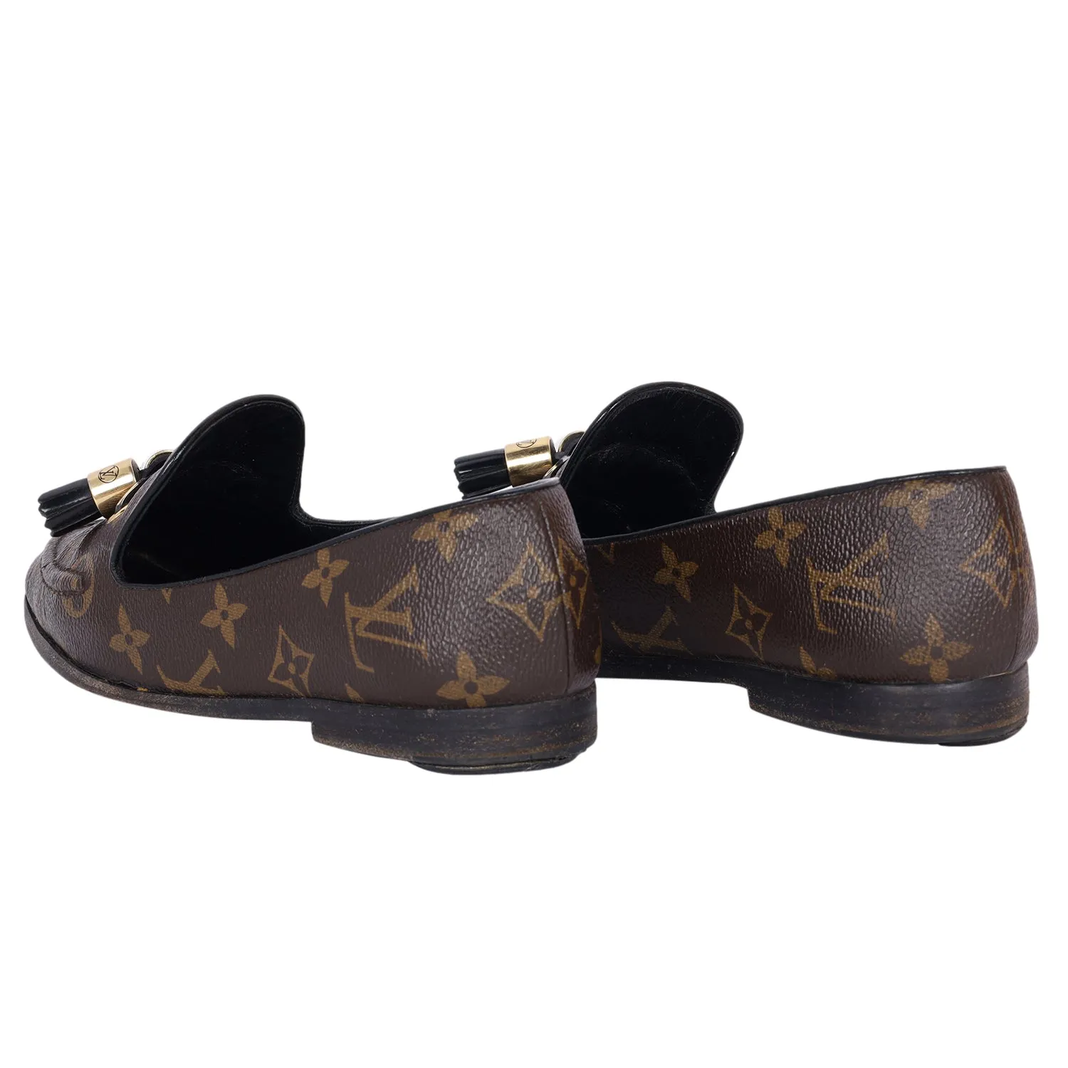 Monogram Society Loafers 36.5 (Authentic Pre-Owned)