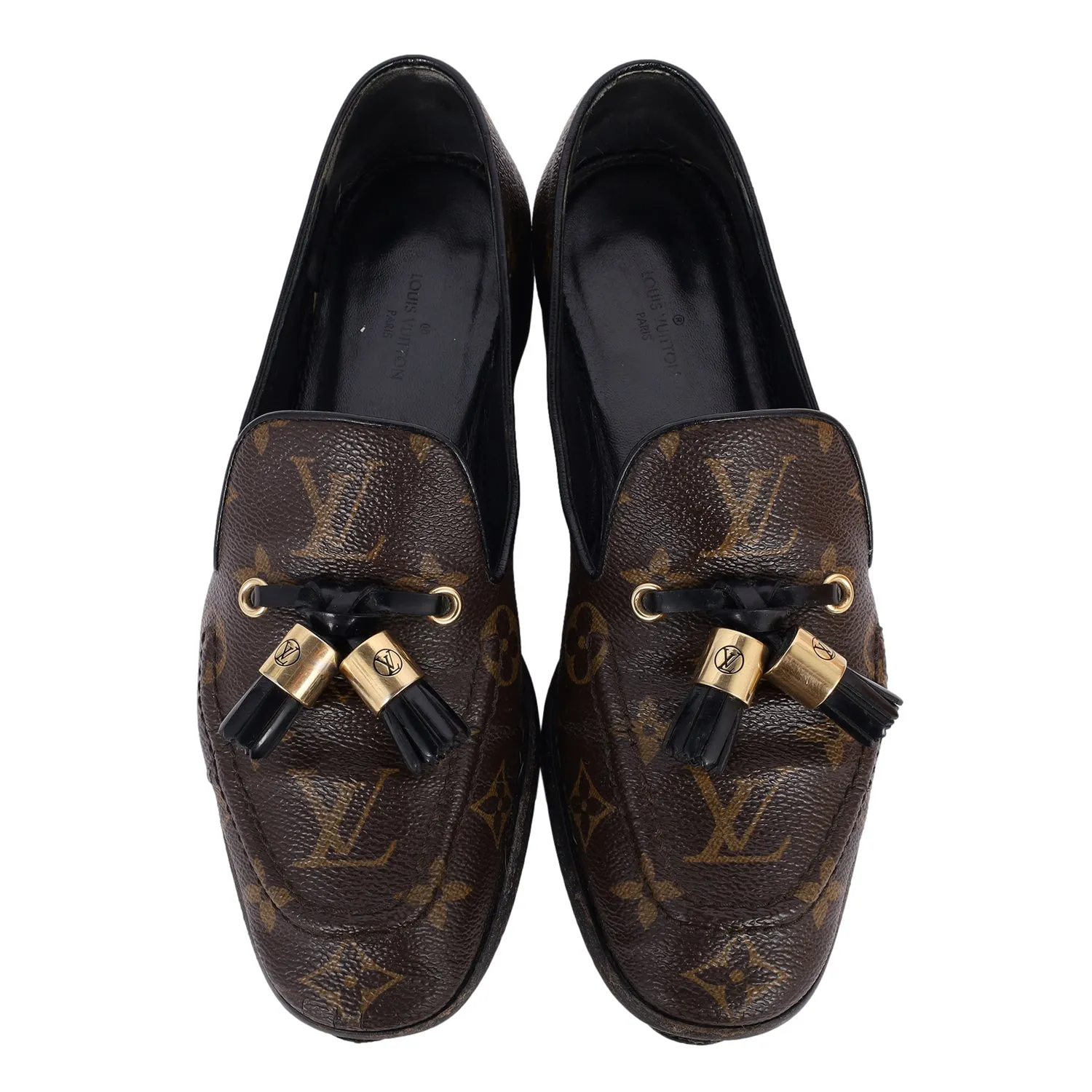 Monogram Society Loafers 36.5 (Authentic Pre-Owned)