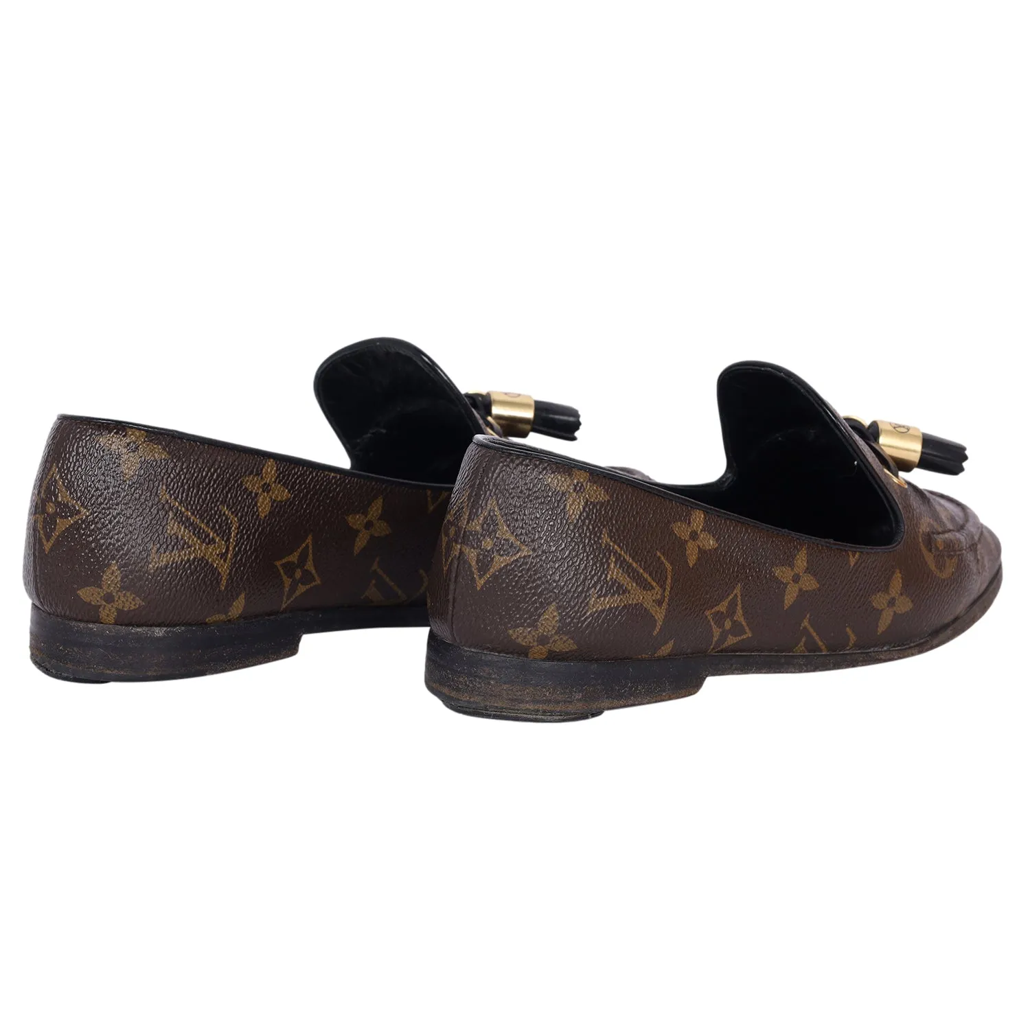 Monogram Society Loafers 36.5 (Authentic Pre-Owned)