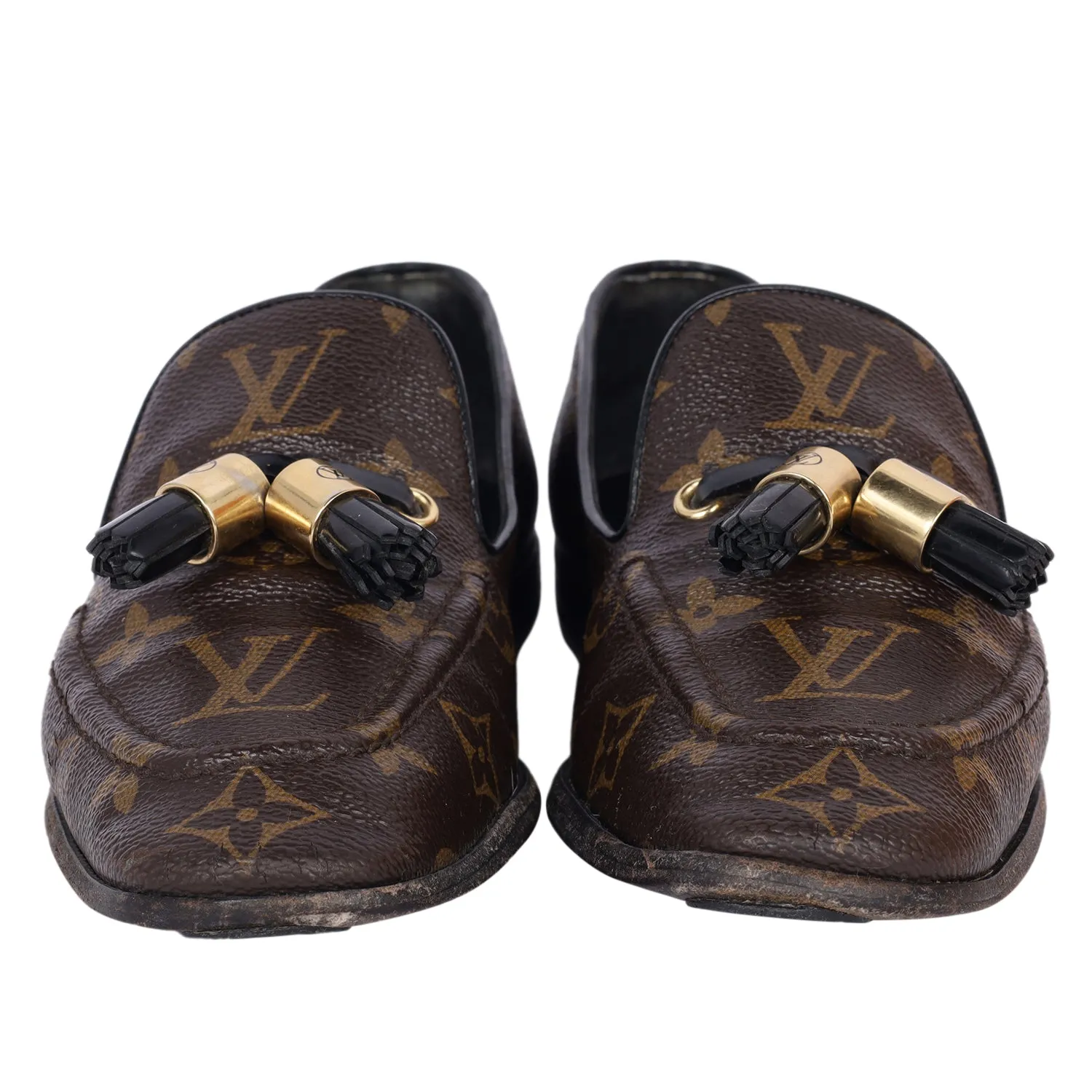 Monogram Society Loafers 36.5 (Authentic Pre-Owned)