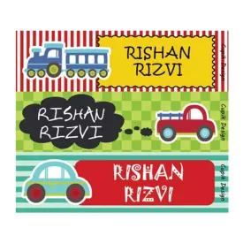 Personalised Vehicles Waterproof Stickers - Rectangular
