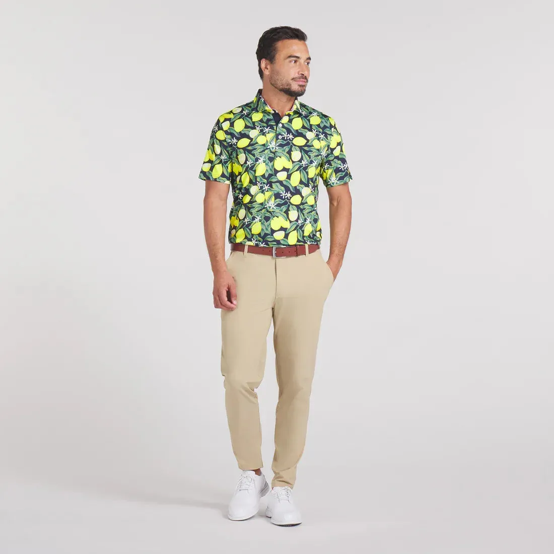 Puma Mens Deep Navy Puma X AP Lemon Branch Polo